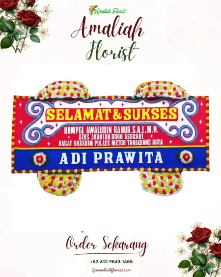 Papan Bunga Ucapan Selamat Ebungfao